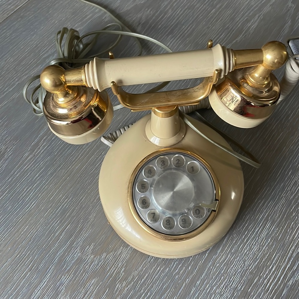 Vintage Western Electric Cream Ratary Princess Phone French style